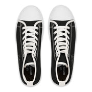 Heavens Blueprint Built by Faith Women's High-Top Sneakers with Text Design