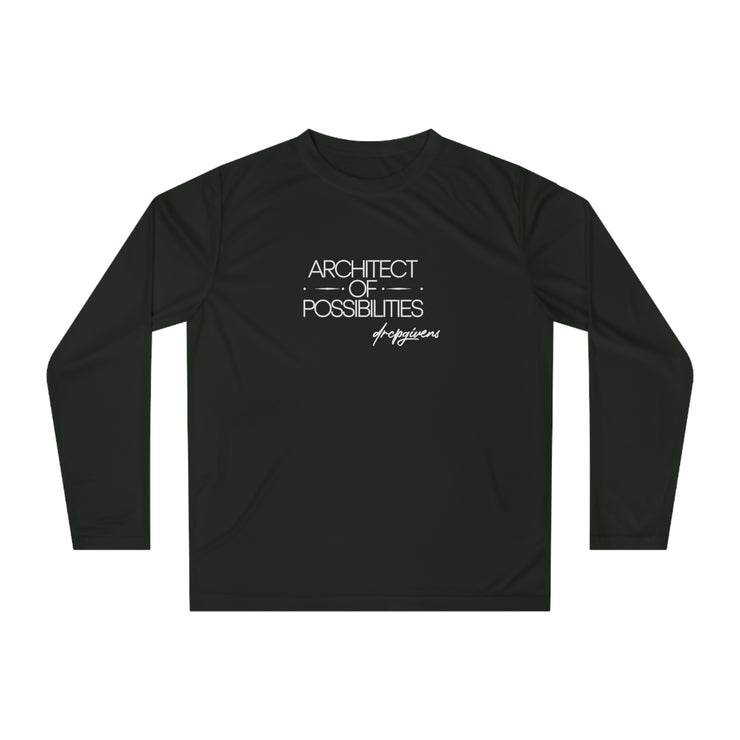 Architect of Possibilities Unisex Performance Long Sleeve Shirt - Ideal for Active Lifestyles