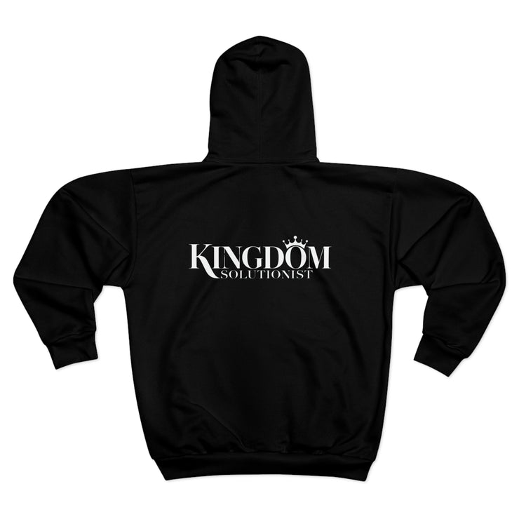 Unisex Zip Hoodie - Kingdom Solutionist Design for Comfort and Style
