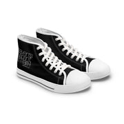 Heavens Blueprint Built by Faith Women's High-Top Sneakers with Text Design