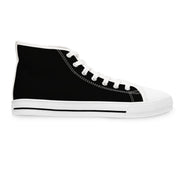 Heavens Blueprint Built by Faith Women's High-Top Sneakers with Text Design