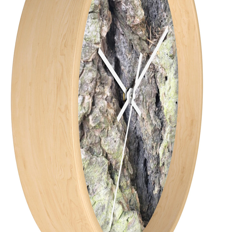 Wall clock - Rugged Nature - Wood