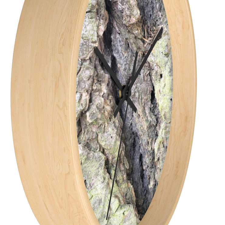 Wall clock - Rugged Nature - Wood