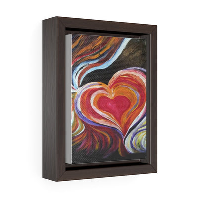 Vertical Framed Premium Gallery Wrap Canvas - Black Love Is . . .