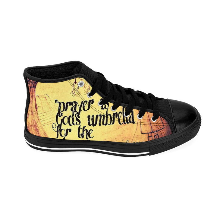 Women's High-top Sneakers - PaviDesigned - Prayer Is God's Umbrella for the Storm