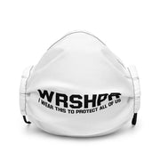 WRSHPR - I Wear This to Protect All of Us Premium face mask