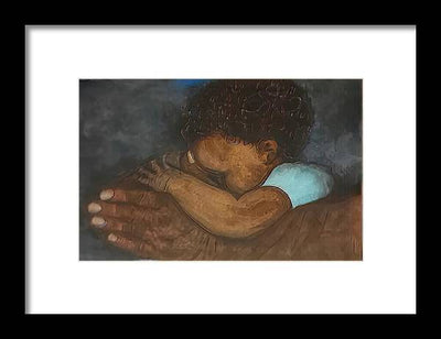 Watercolor and Colored Charcoal - Framed Print
